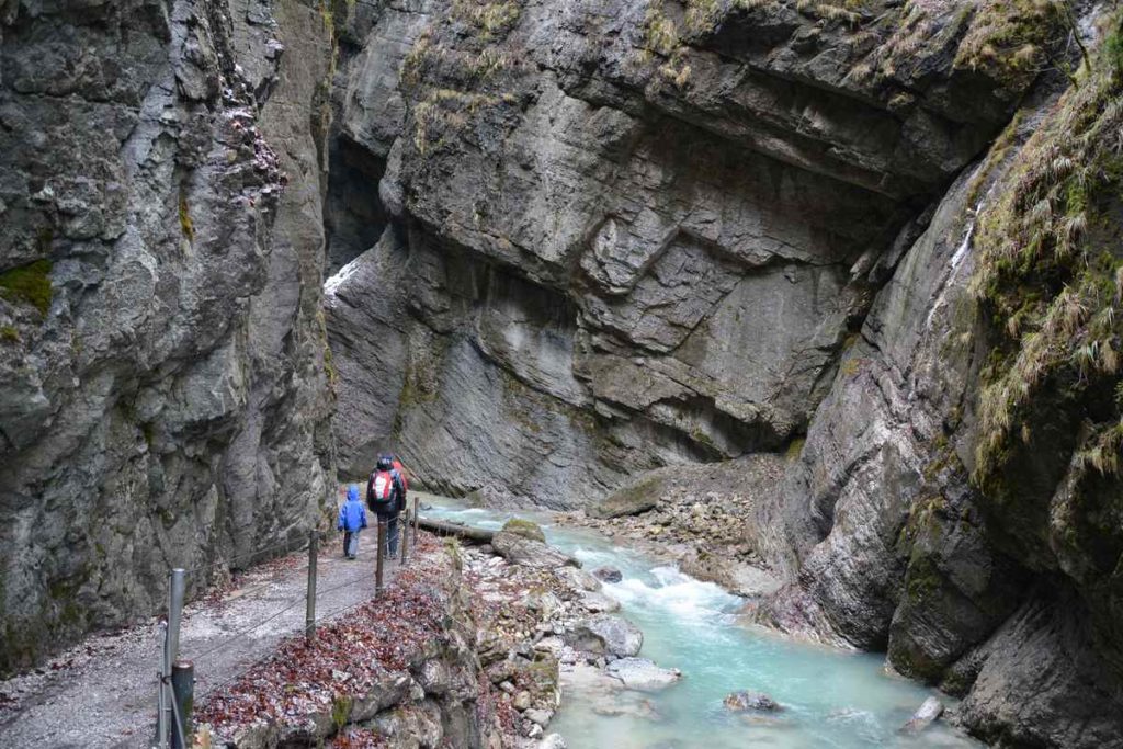 Partnachklamm wandern Wettersteingebirge