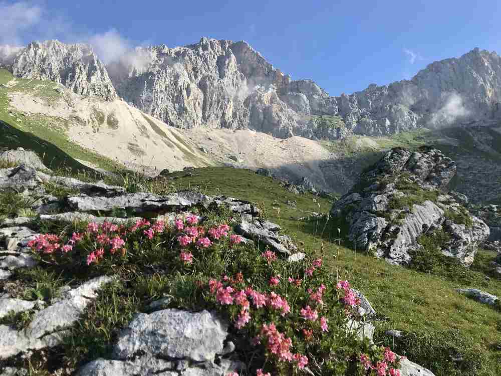 Bei der Wettersteinhütte: Im Wettersteingebirge wandern und die schönen Berge erleben! 