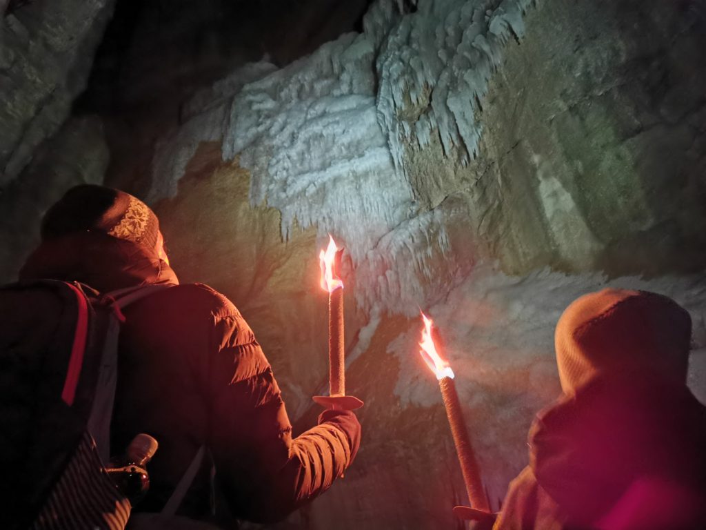 Fackelwanderung Partnachklamm im Winter