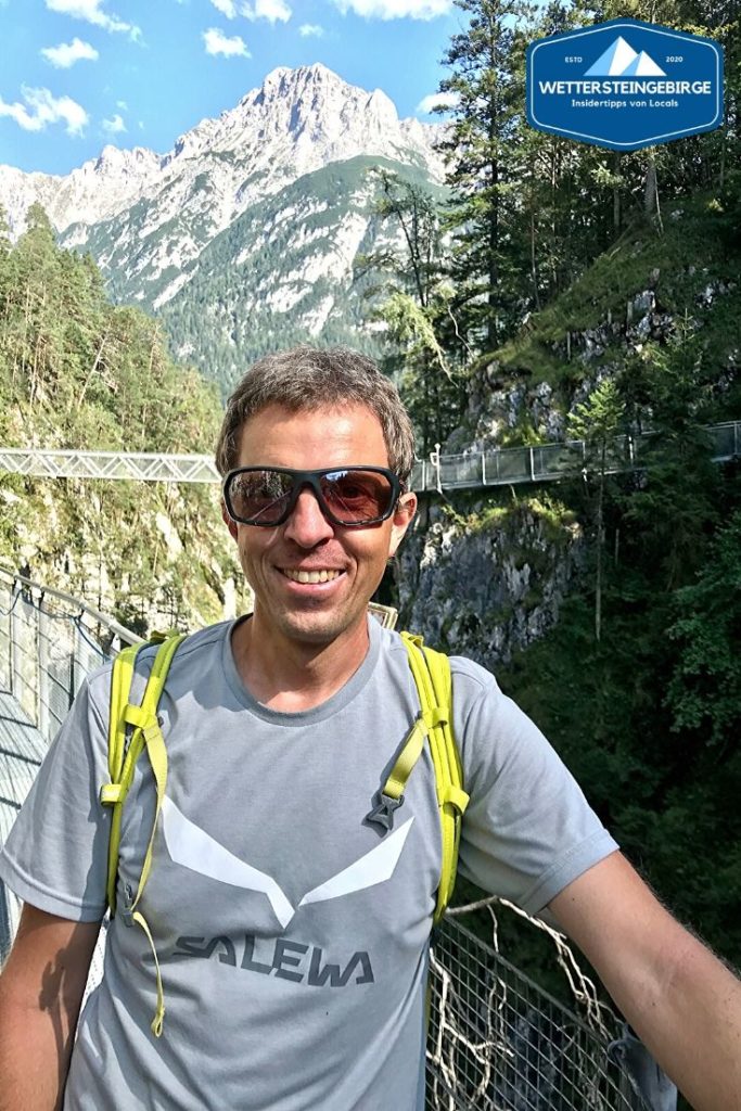 Klamm Bayern - vor der großen Brücke in der Leutaschklamm