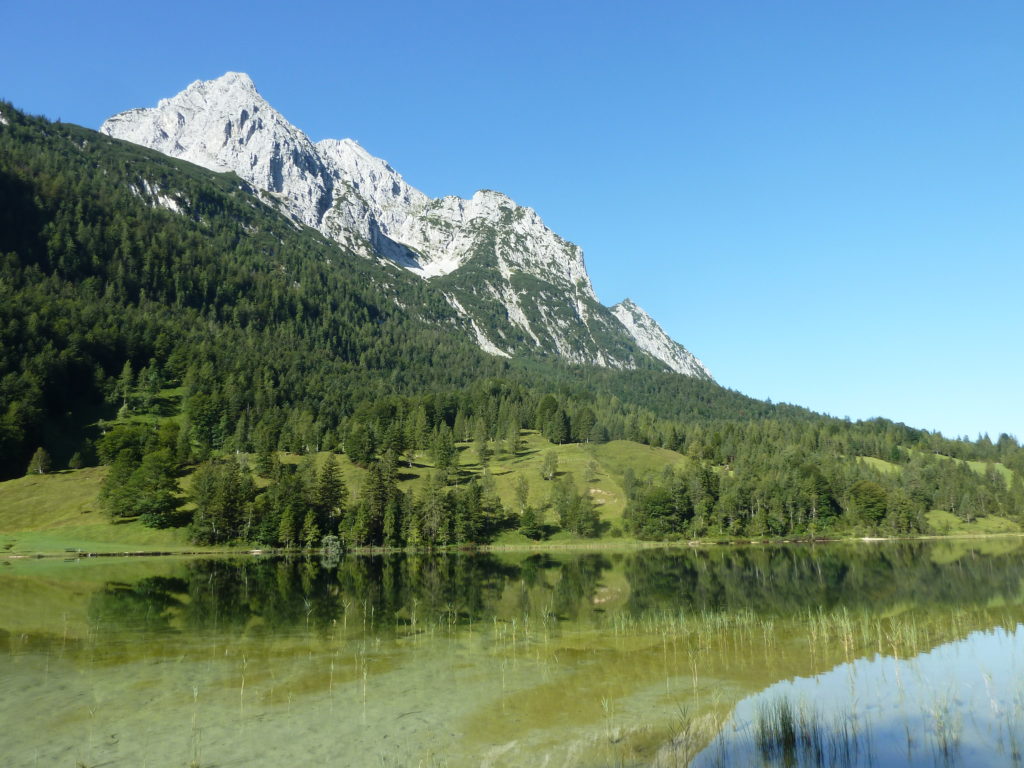 Der Ferchensee auf dem Weg zum Schachenhaus