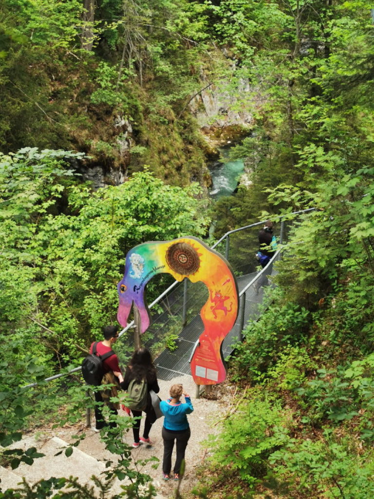 Das ist der eigentliche Eingang in die Geisterklamm bzw. Leutaschklamm