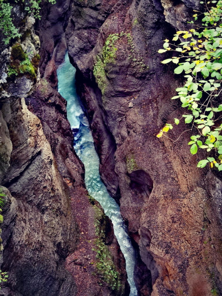 Einblicke in die tiefe Partnachklamm