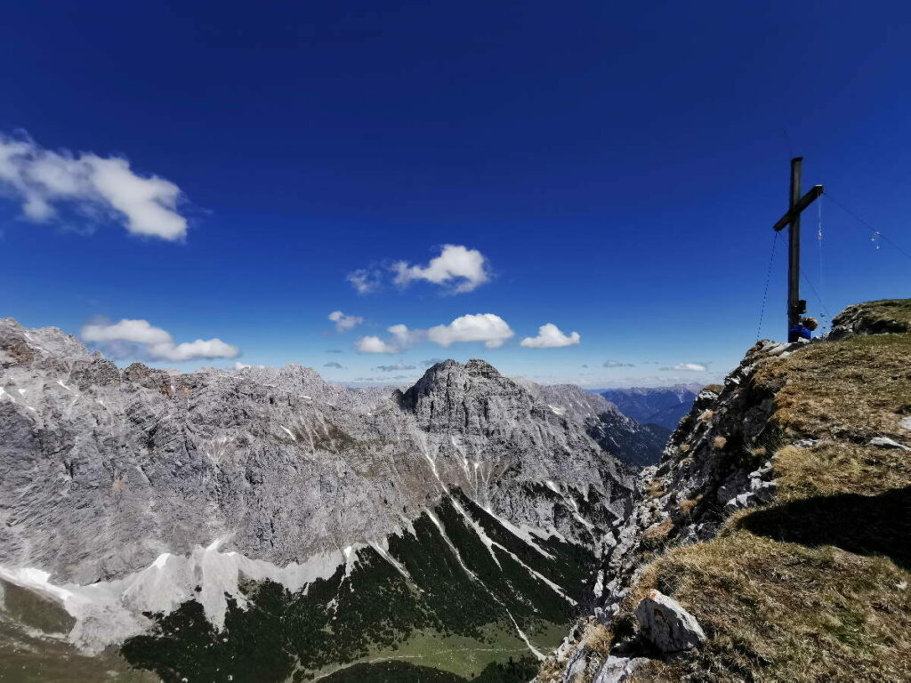 Geniale Aussichten auf den Bergen im Wettersteingebirge