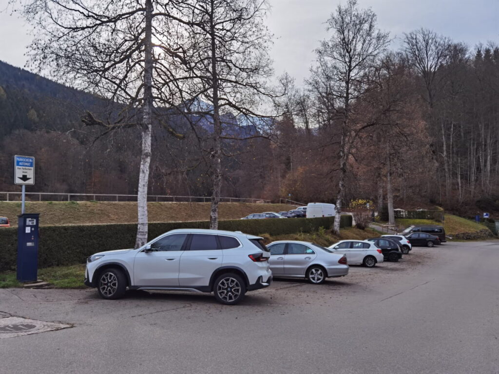 Das ist der offizielle Riessersee Parkplatz