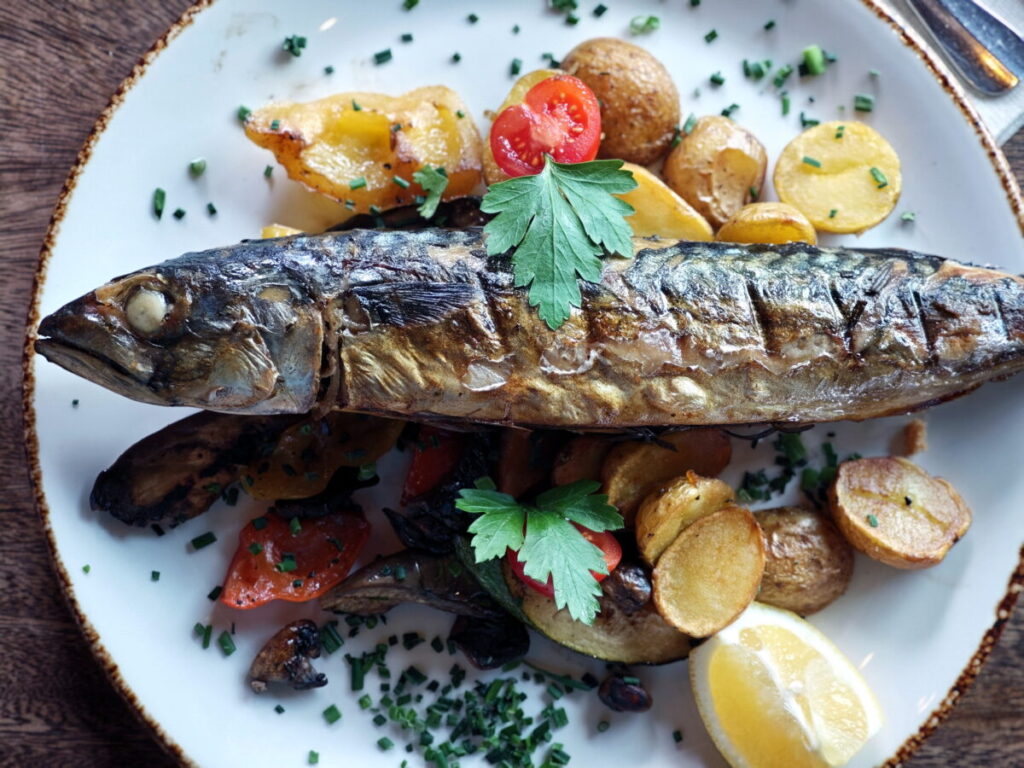 Der Steckerlfisch ist auch sehr zu empfehlen